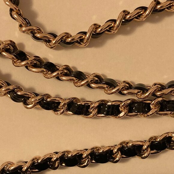 Tory Burch patent leather gold chain clutch or shoulder bag - Picture 14 of 16